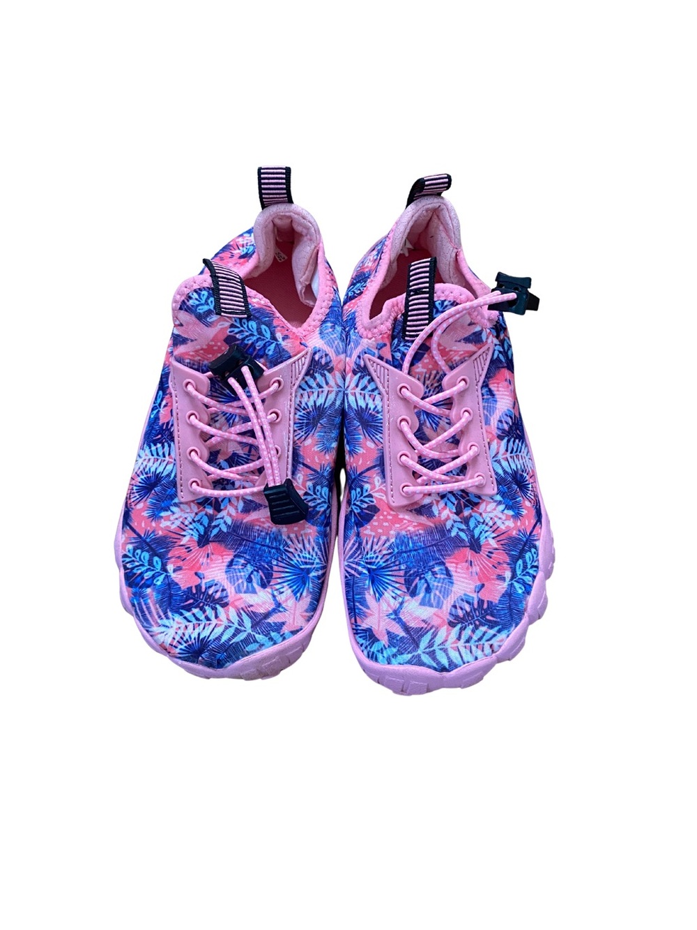 GROVIA Girls Tropical Floral Water Shoes Pink Blue EU 36 US Kids 4Y